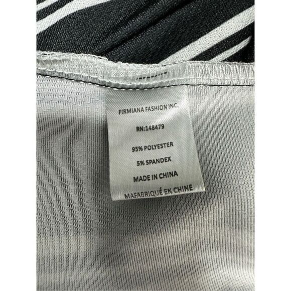 Lily by Firmiana Striped Black White Blazer Cardigan Open Front Size 3XL - Picture 5 of 11